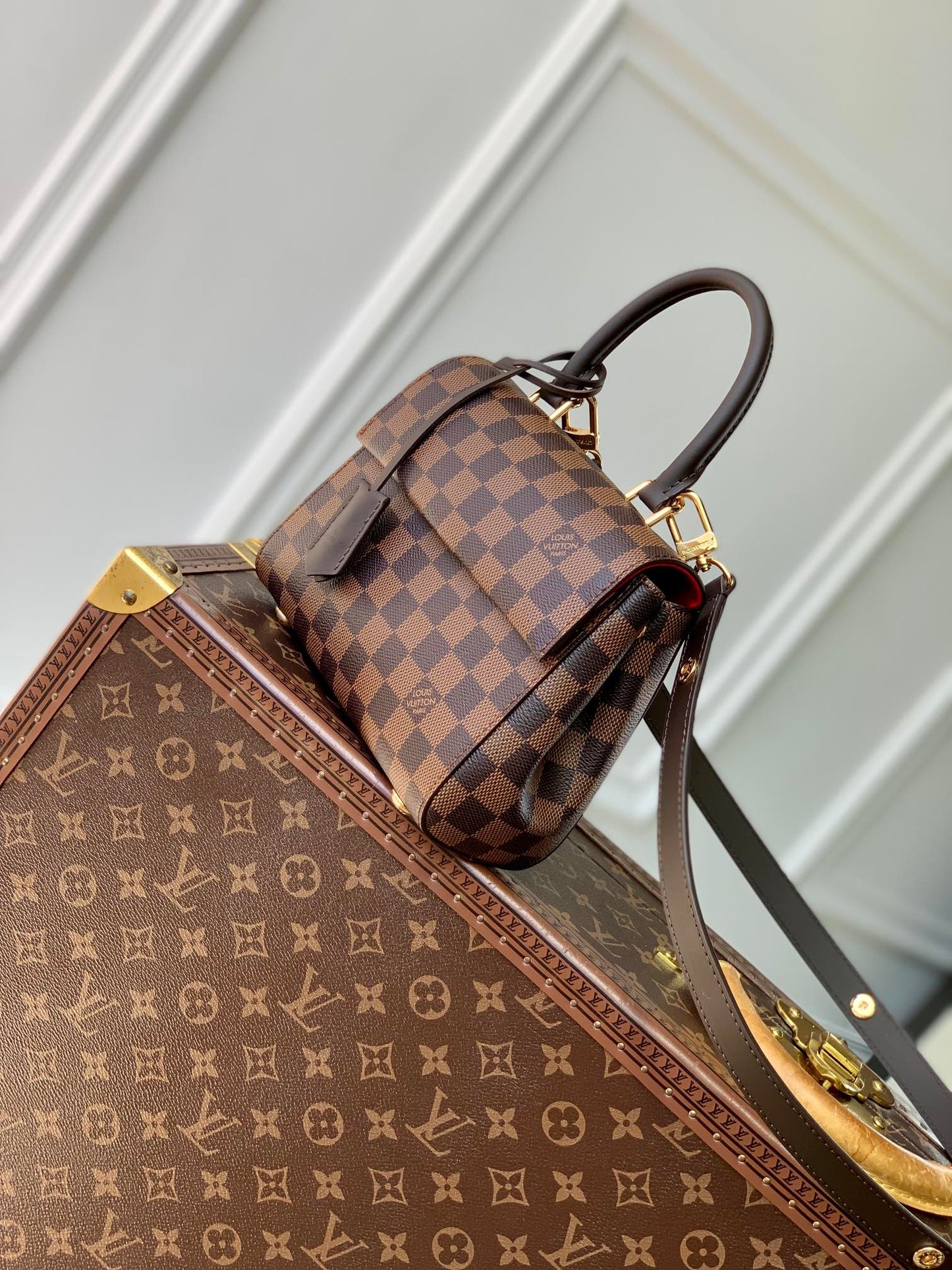 CLUNY BB 20 IN BROWN DAMIER EBENE CANVAS