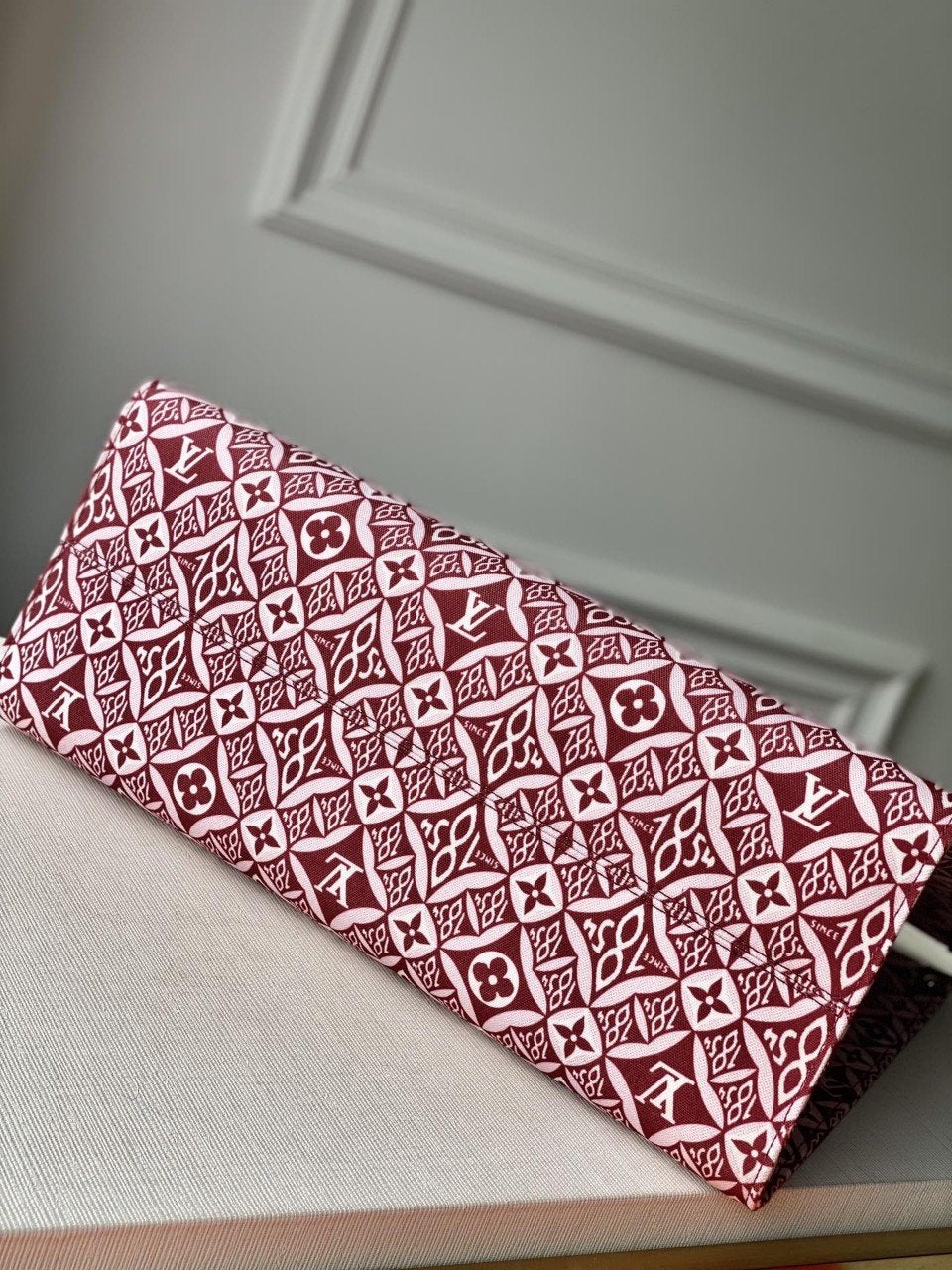 LV SINCE 1854 ONTHEGO GM BORDEAUX RED TEXTILE