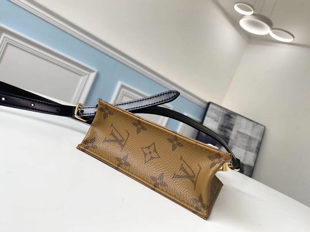 LV PETIT SAC PLAT MONOGRAM COATED CANVAS